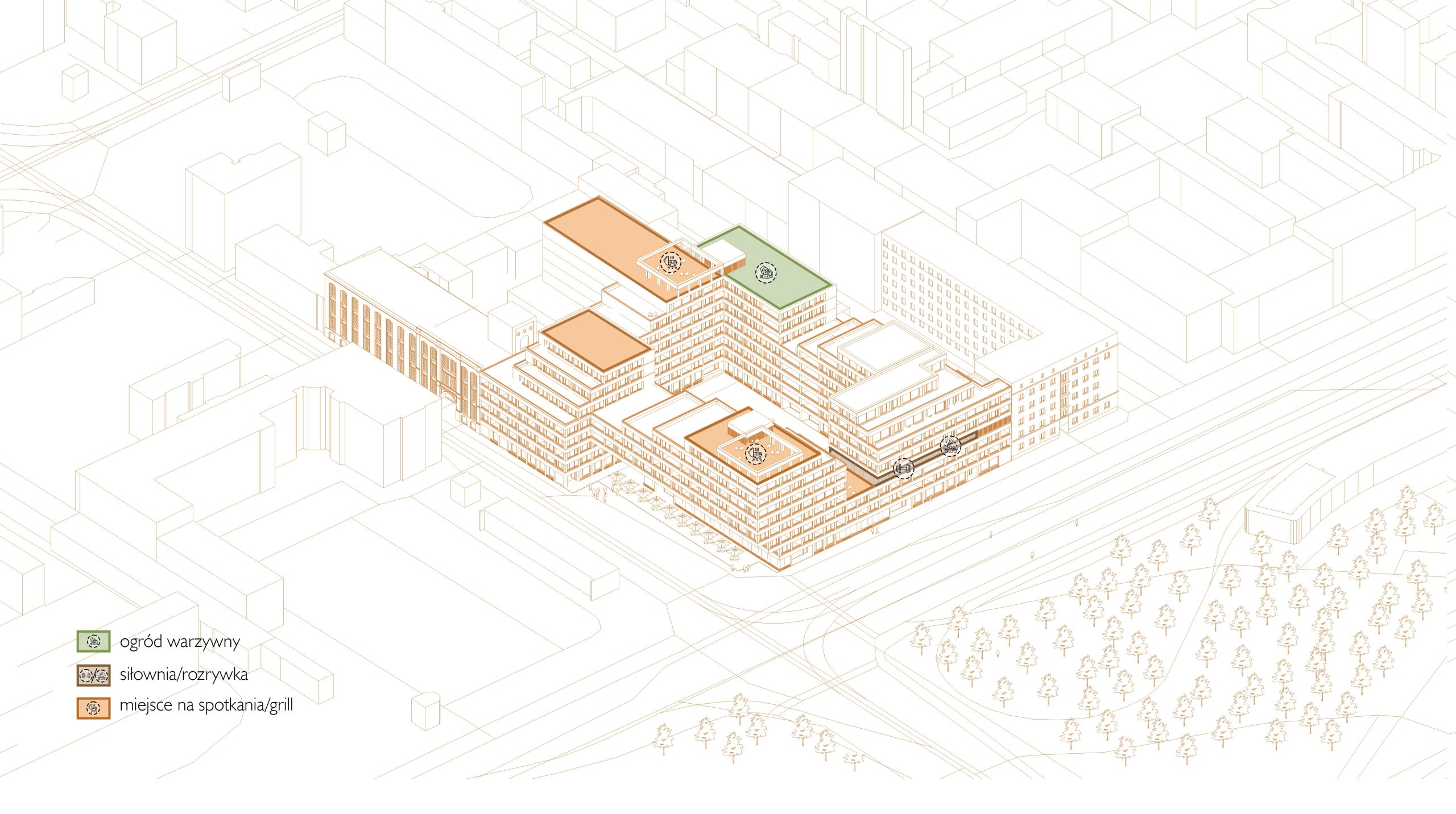 schemat przestrzeni wspólnych
